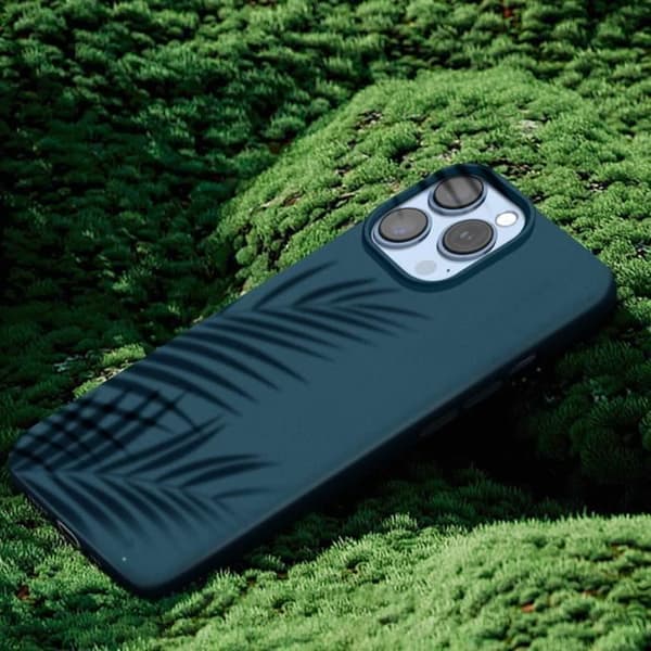 Etui til iPhone 15 Pro - AVIZAR - Klassisk etui Bio - Anti-shock Silikone - Blå Blå