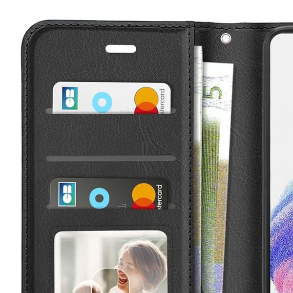 Etui til Galaxy A53 5G med håndledsrem og videostøtte Mayaxess Sort Svart