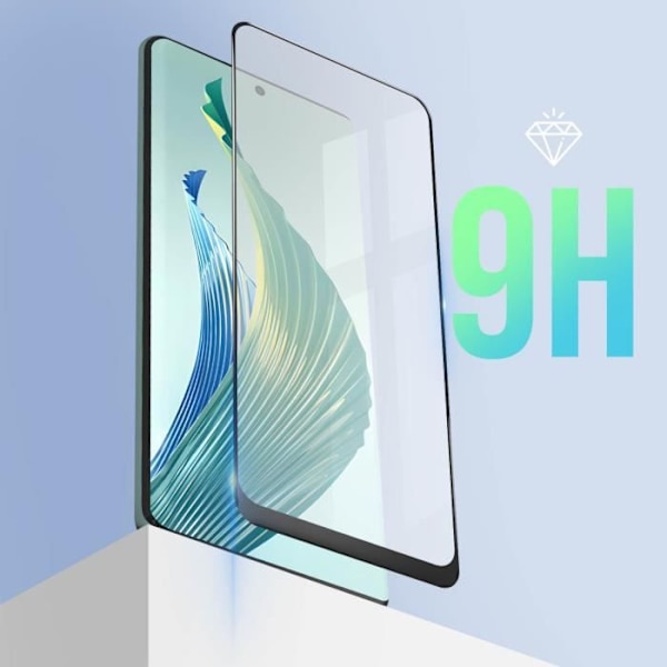 Skyddsglas - AVIZAR - Honor Magic 5 Lite 5G / Honor X9a - 9H - 5D fasade kanter - Svart Svart