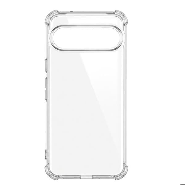 Silicone cover til Google Pixel 11 Pro XL med forstærkede hjørner, gennemsigtig Vit
