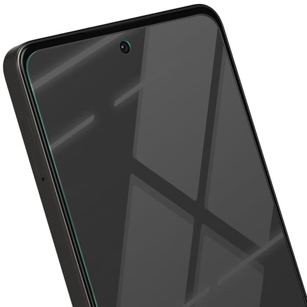 Härdat Glas - AVIZAR - Oppo A5 Pro - Hårdhet 9H - Represistent - Transparent Avfasad Vit