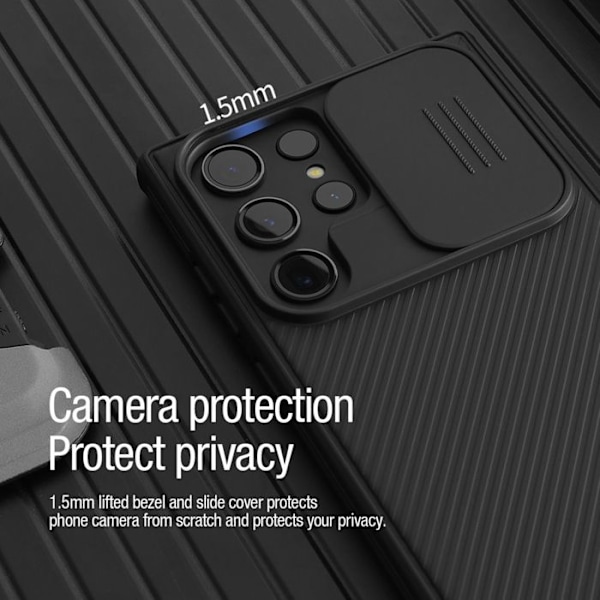 Coque til Samsung Galaxy S23 Ultra Hård Magnetisk CamShield PRO Nillkin Sort Svart