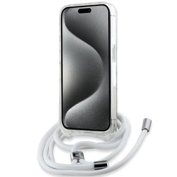 Coque - Karl Lagerfeld - IML Monogram Karl & Choupette - Transparent - MagSafe - iPhone 15 Pro Max Klar
