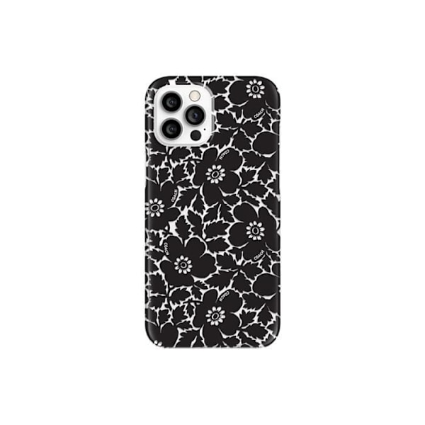 Etui til Apple iPhone 12 Pro Max - COACH - Moody Bold Blomsterprint - Sort - Blank - Blandet Svart