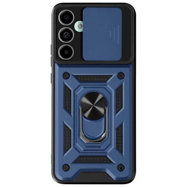 Coque til Samsung Galaxy M55 med ringeforbindelse og skydelukning til kamera i natblå Blå