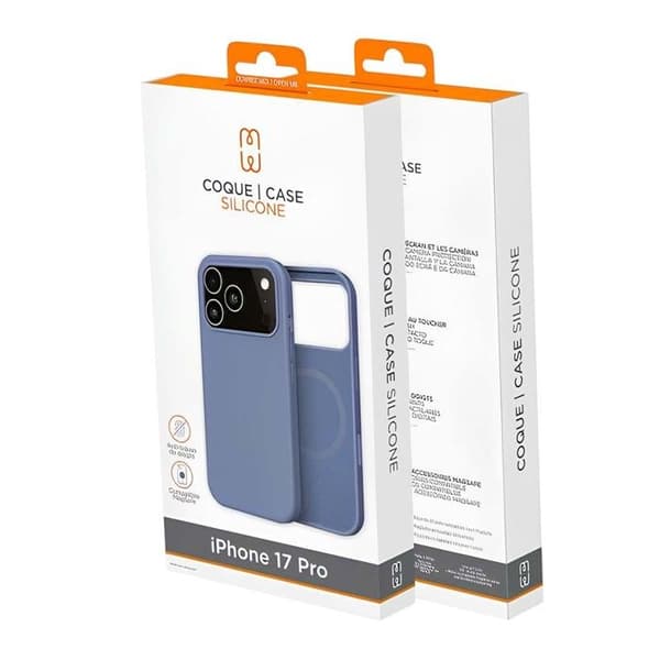 Siliconfodral för iPhone 17 Pro Kompatibel med MagSafe MW Blå Blå