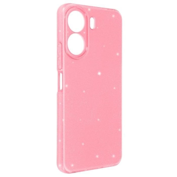 Fodral till Xiaomi Redmi 13C Silicone Glitter Design Camera Protected Powder Pink