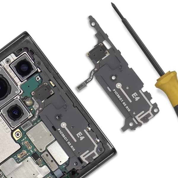 NFC Antenne Reservedel til Galaxy S22 Ultra Samsung Original Sort
