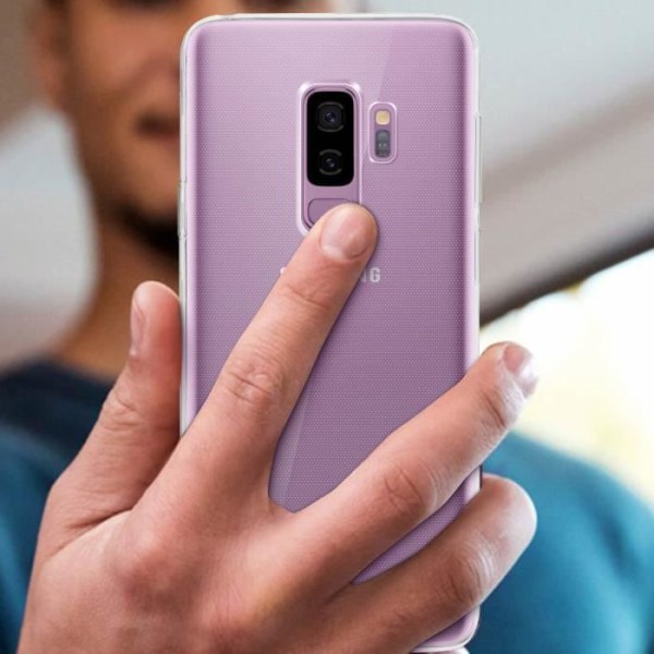 Kuori - ILMOITA - Samsung Galaxy S9 Plus - Silikoni Geeli - Läpinäkyvä - Iskuja vastaan suojaava