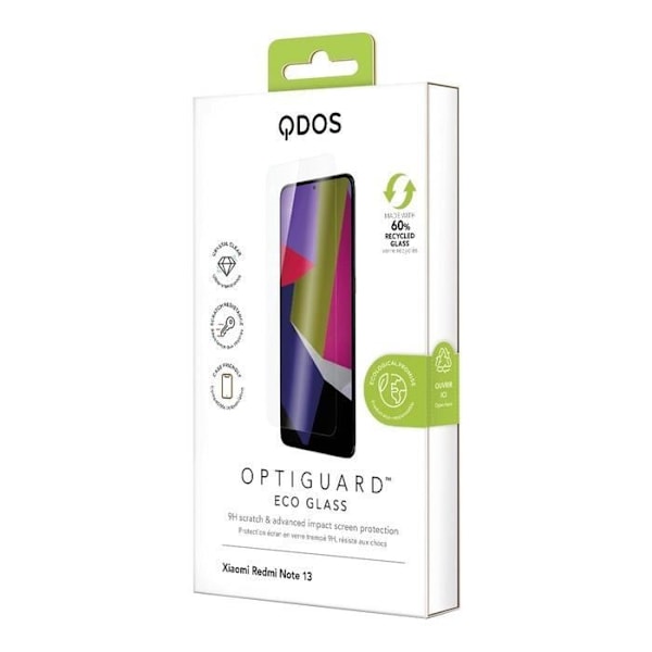 OPTIGUARD ECO GLASS läpinäkyvä lasi XIAOMI REDMI NOTE 13