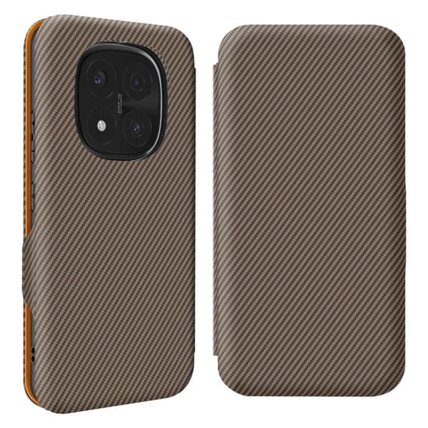Kolfodral - AVIZAR - Redmi Note 14 Pro/Pro Plus - Syntetik läder - Kortficka - Magnetisk stängning kastanj