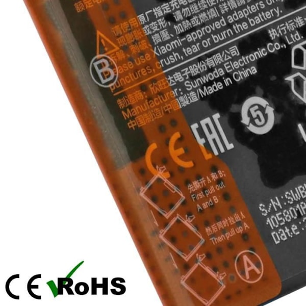 Internt batteri til Xiaomi Mi 11 5G 4600mAh Original BM4X Xiaomi Black Svart