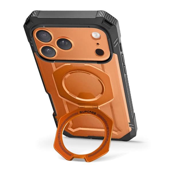 Coque Intégrale pour iPhone 17 Pro MagSafe Série Unicorn Beetle Grip Pro Supcase Orange Apelsin