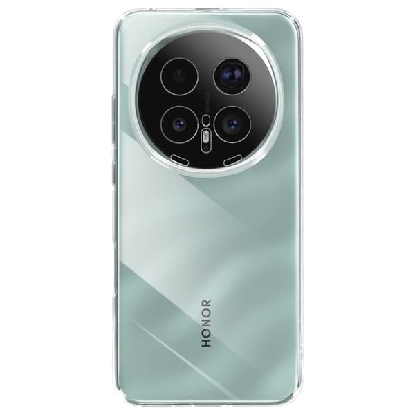 Siliconfodral för Honor Magic 8 Pro, Stötsäkert, Mayaxess Transparent Vit