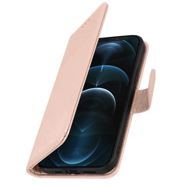 Fodral - AVIZAR - iPhone 12 Pro Max - Skydd - Kortfack - Videostöd Roséguld
