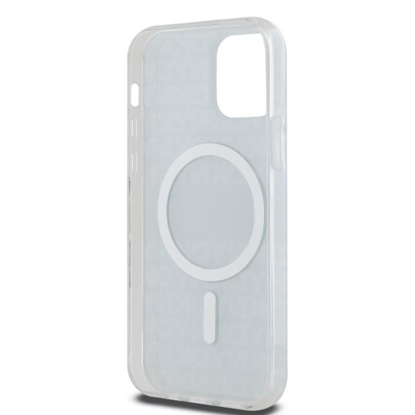 DKNY Mønster Sorte TPU Blød MagSafe Dækning til iPhone 12 / 12 Pro Svart