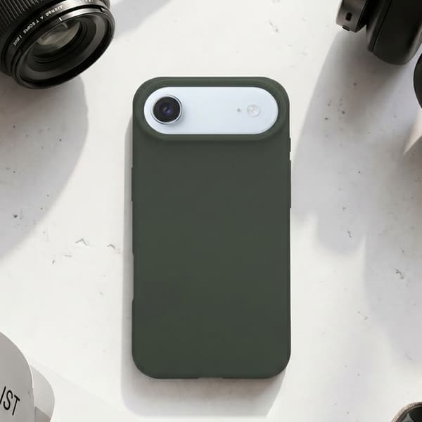 MagSafe-skal til iPhone Air i silikone, serie Velvet Smoothie, taktil grå Grå