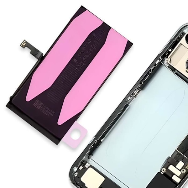 Batterilim för iPhone 15 Stark Fixering Transparent Transparent