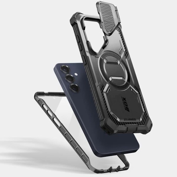 Coque Intégrale til Samsung Galaxy S25 Stødabsorberende Kompatibel med MagSafe I-Blason Sort Svart