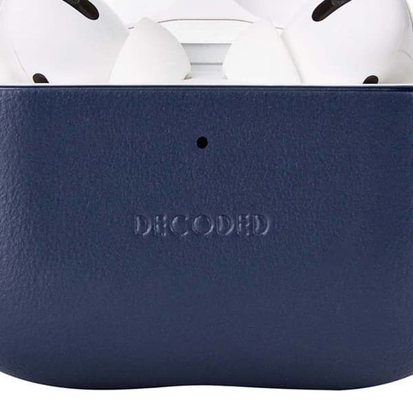Coque AirPods Pro 3 - DECODED - AirCase Pro 3 - Læder i fuld blomstring - Blå - Elegant beskyttelse Blå