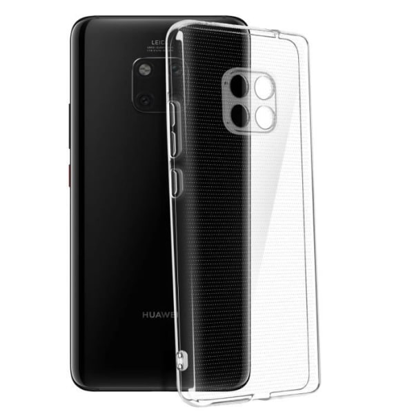 Cover - Huawei - Mate 20 Pro - Blødt Silikone - Ultra-tynd - Transparent Hvid Klar vit