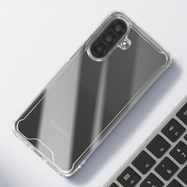 Skydd - AVISERA - Samsung Galaxy A17 - Stötsäker - Styv - Transparent Vit