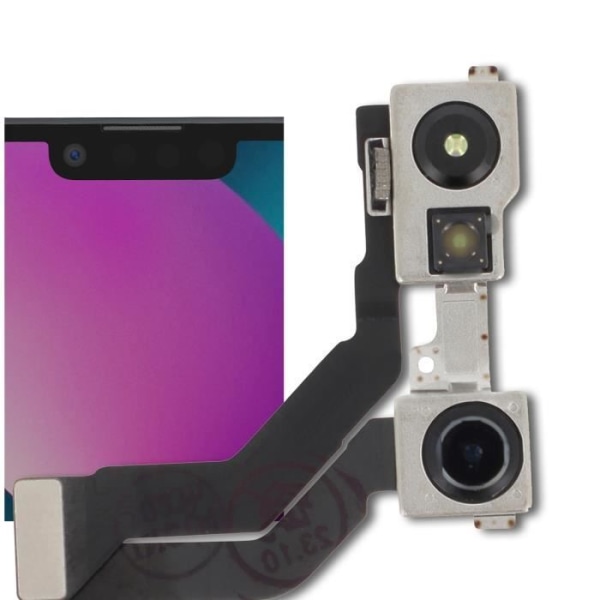 Frontkamera til iPhone 13 Mini 12MP Selfie Sensor Relife Sort Svart