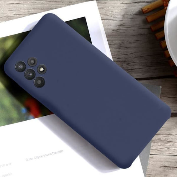 Coque - Samsung - Galaxy A72 - Halvstyv silikon - Daglig skydd - Mörkblå Midnattsblå
