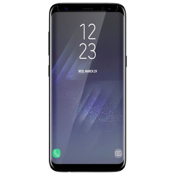 Karkaistu lasikalvo - Samsung - Galaxy S8 - Näytön suojaus - Musta väri - Erittäin kestävä Svart
