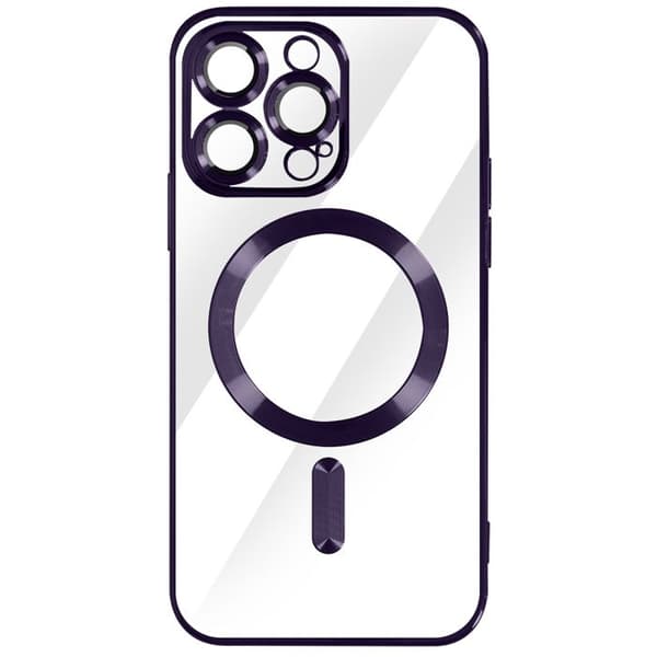 Skal - AVISERA - iPhone 14 Pro - Silikon - Lila - Kromad kant Violett