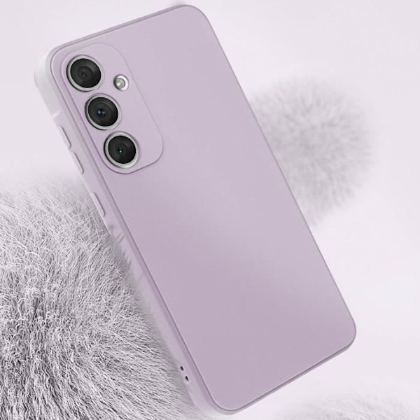 Etui - AVIZAR - Samsung Galaxy A55 - Lavendel - Mat tekstur - Forstærket beskyttelse Lila