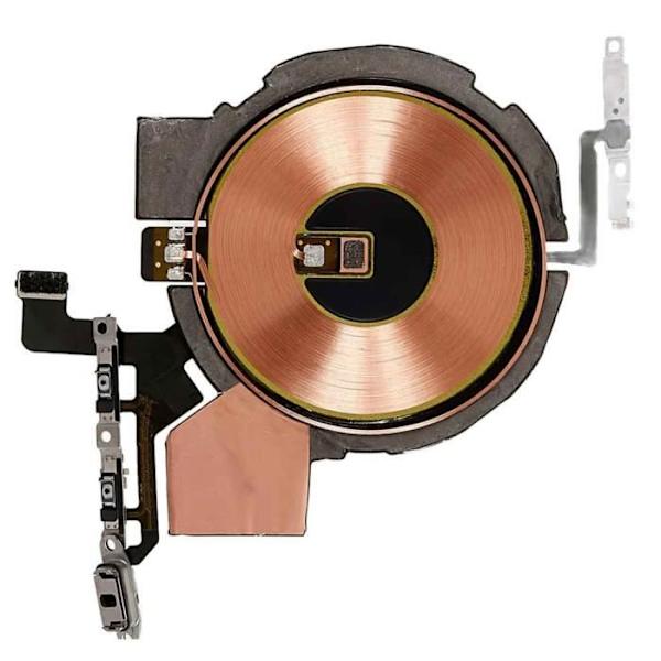 Opladepude QI - Apple - iPhone 14 Pro - NFC-sensor - Sideknapper - Sort Svart