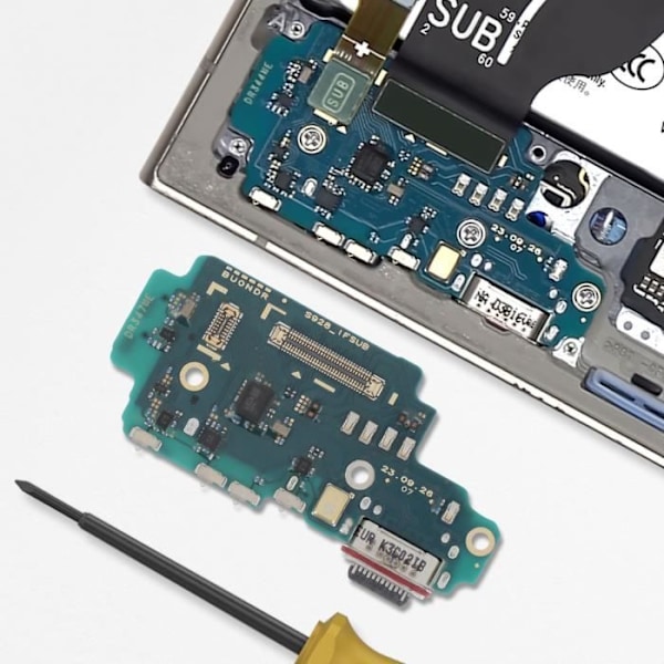 USB-C opladningsstik til Samsung Galaxy S24 Ultra med mikrofon Samsung Sort Svart