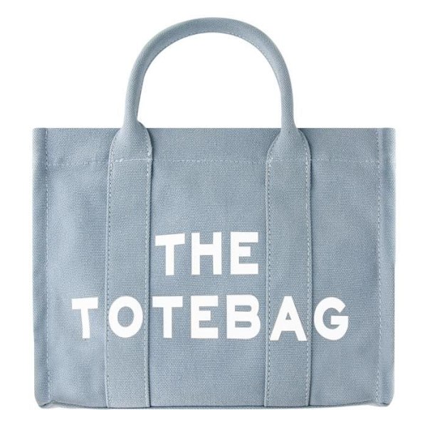 Totebag-håndtasken i blåt galantry-stof Blå