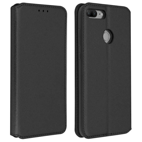 Etui Folio - Honor - 9 Lite - Ekoleder - Magnetstängning - Stödfunktion Svart