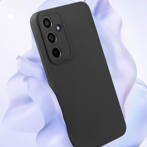 Etui til Samsung Galaxy A55 5G Silikone Mat Soft Touch Sort