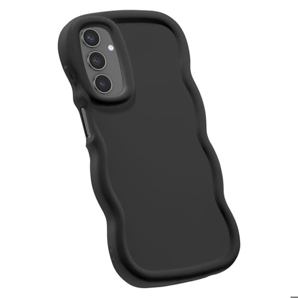 Coque til Samsung Galaxy S24 og S25 Silikone Stødabsorberende Candy Serie Sort Svart