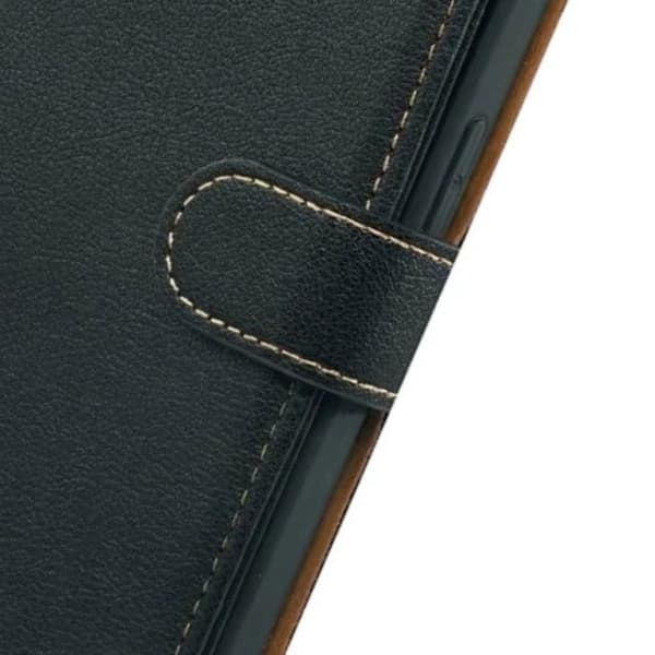 Pungetui til Xiaomi Poco F8 Pro Litchi Tekstur Anti-RFID Sort Svart