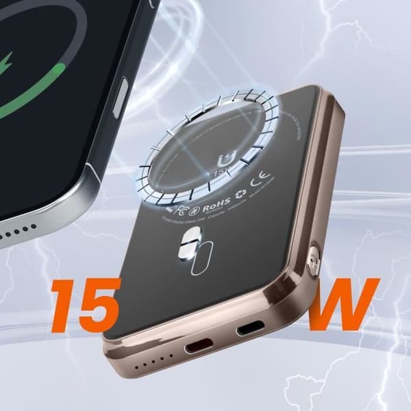 MagSafe 5000 mAh 15W Compact LinQ Backup Batteri Svart Sort
