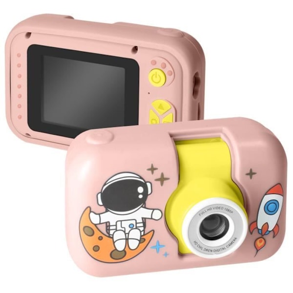 Børnekamera Astronaut Design 1080p opløsning Champagne Pink