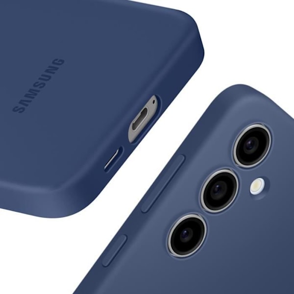 Coque för Samsung Galaxy S24 FE Silikon Flexibel Soft Touch Original Samsung Blå Natt Blå