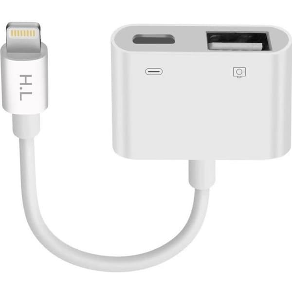 Adapter - Apple - Lightning til USB - Hurtig opladning - Kompakt - Plug & Play