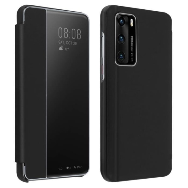 Huawei P40 kotelo läpikuultava läppäsuoja Kova suoja musta musta