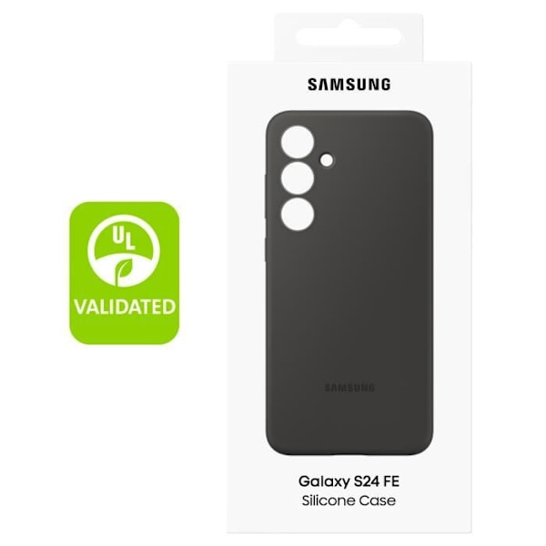 Coque för Samsung Galaxy S24 FE Silikon Flexibel Mjuk Beröring Original Samsung Svart Svart