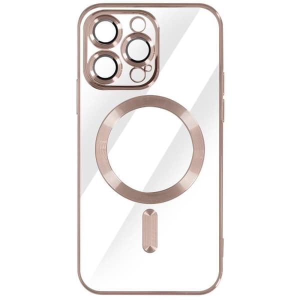 Coque MagSafe - Apple - iPhone 14 Pro Max - Silikoni - Roosa - Kromireunus Ros