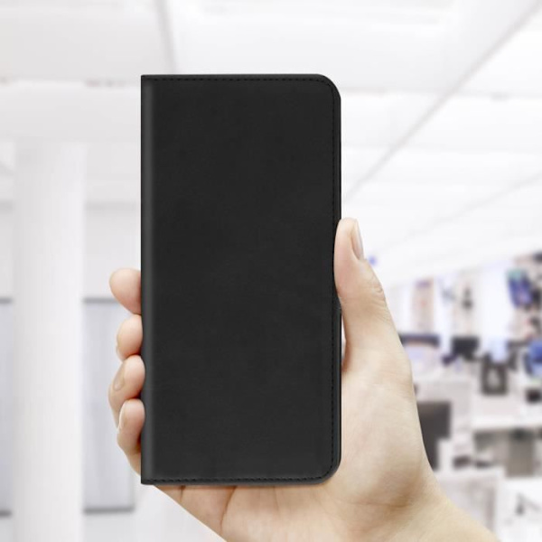 Google Pixel 6 - AVIZAR - Musta - Kova - Mattapintainen - Sekä miehille että naisille oleva lompakko-teline-kotelo Svart