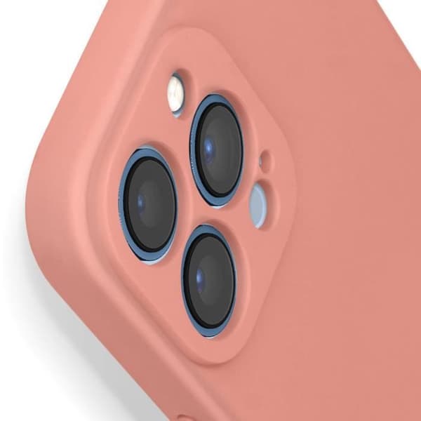 Coque iPhone 13 Pro Max - AVIZAR - Rose - Semi-Hårdt Silikone - Soft Touch Finish - Stødbeskyttelse Rosa