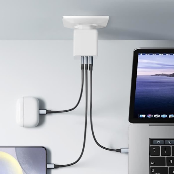 Laturi - Xtorm - GaN² 100W - 2 USB C - USB Quick Charge - Kompakti Valkoinen Vit
