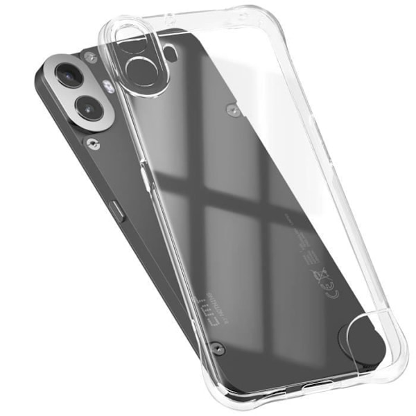 Skydd för Nothing CMF Phone 1 Stöttålig Flexibel Förstärkta Hörn Transparent Transparent