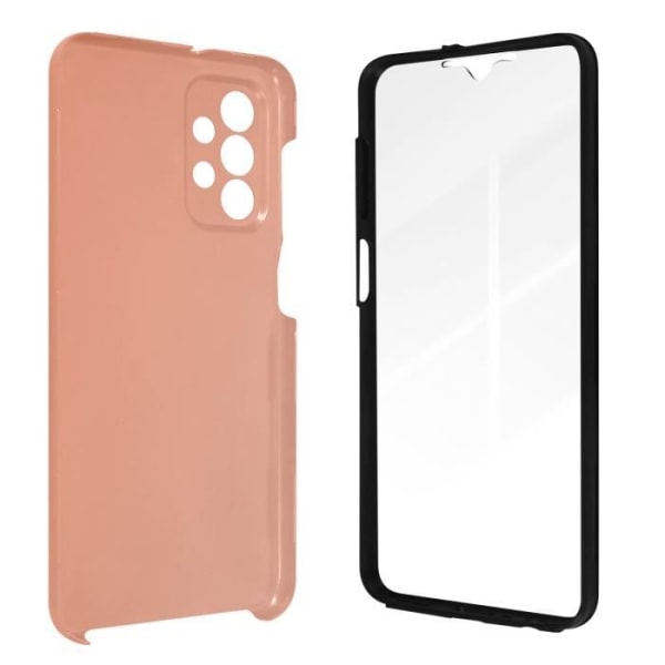 Inbyggt fodral för Samsung Galaxy A23 Rigid Back och Soft Front rosa